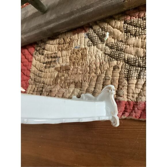 Herend Dresden Handpainted Gilded Porcelain  Single Slot Letter Holder STUNNING - Picture 8 of 10